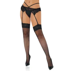 DARING Intimates Bas Net Lace Noirs